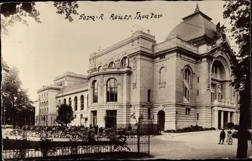 Foto Ak Gera in Thüringen, Reussisches Theater