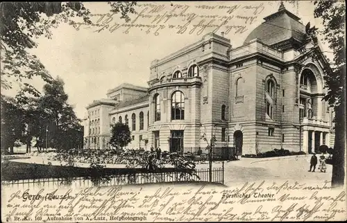 Ak Gera in Thüringen, Fürstliches Theater, Außenansicht