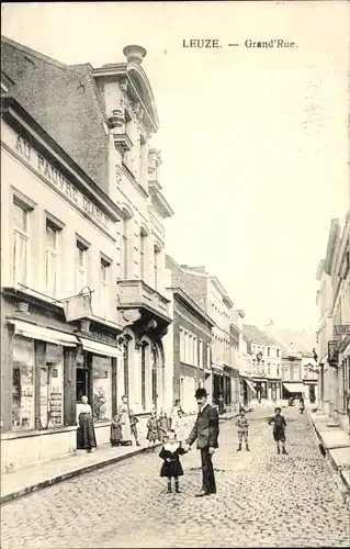Ak Leuze Villette Yvelines, Grand Rue