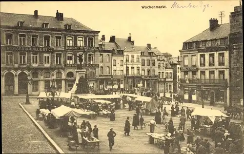 Ak Maubeuge Nord, Wochenmarkt