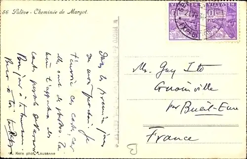 Ak Salève Haute Savoie, Cheminée de Margot