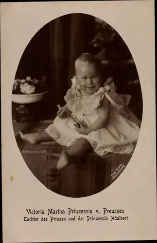 Ak Prinzessin Victoria Marina, Tochter des Prinzenpaares Adalbert von Preußen