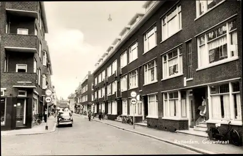 Ak Rotterdam Südholland Niederlande, Gouwstraat, Auto