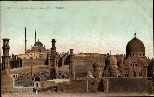 Ak Kairo Kairo Ägypten, Zitadelle, Mamluken-Gräber