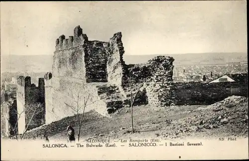 Ak Saloniki Thessaloniki Griechenland, Die Mauern