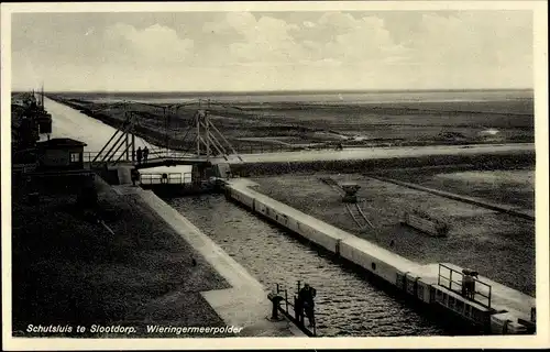 Ak Slootdorp Nordholland, Schutsluis, Wieringermeerpolder