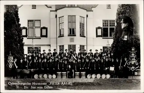 Ak Culemborg Gelderland, Culemborgsche Harmonie Pieter Aafjes, Dir. Jac van Dillen, Spielmannszug