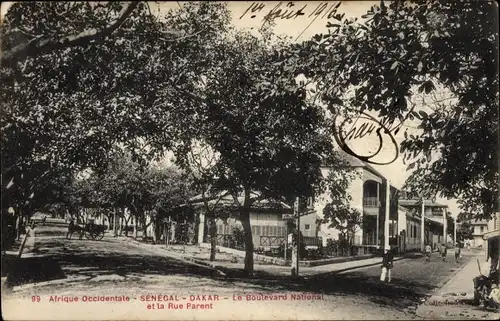 Ak Dakar, Senegal, Boulevard National, Rue Parent