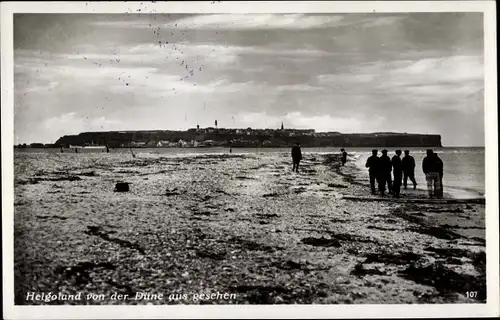 Ak Nordseeinsel Helgoland, von der Düne aus gesehen