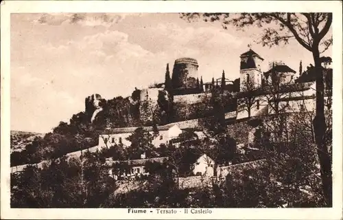 Ak Rijeka Fiume Kroatien, Tersato, Il Castello