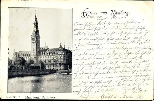 Ak Hamburg Mitte Altstadt, Rathaus