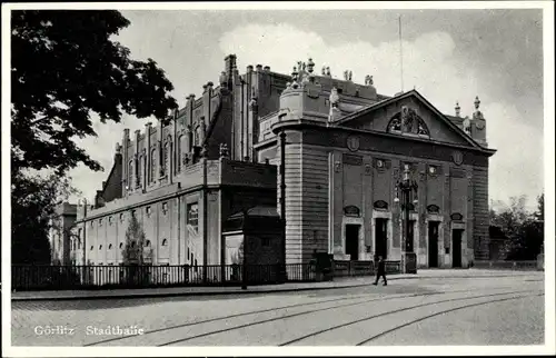 Ak Görlitz in der Lausitz, Stadthalle