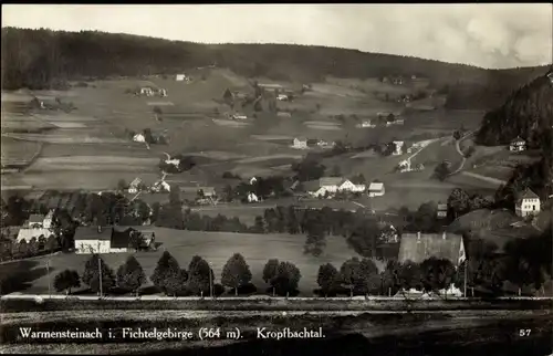 Ak Warmensteinach Oberfranken Bayern, Kropfbachtal, Panorama