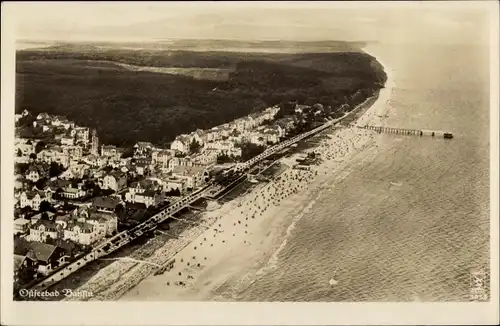 Ak Ostseebad Bansin Heringsdorf auf Usedom, Fliegeraufnahme