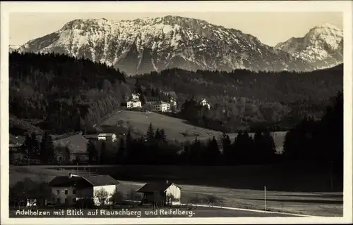 Ak Adelholzen Siegsdorf in Oberbayern, Rauschberg, Reifelberg, Panorama