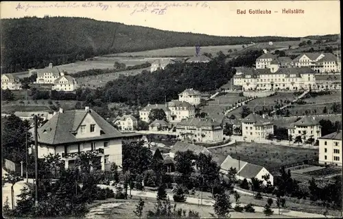 Ak Bad Gottleuba in Sachsen, Teilansicht, Heilstätte