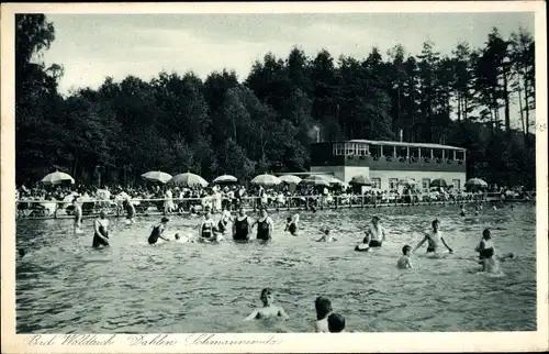 Ak Schmannewitz Dahlen in Sachsen, Bad Waldteich