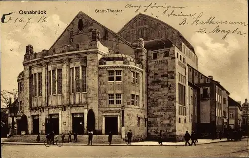 Ak Osnabrück in Niedersachsen, Stadttheater