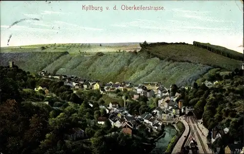 Ak Kyllburg in der Eifel, Panorama von der Oberkeilerstraße aus