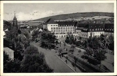 Ak Oberschlema Bad Schlema im Erzgebirge, Kurhotel, Kirche