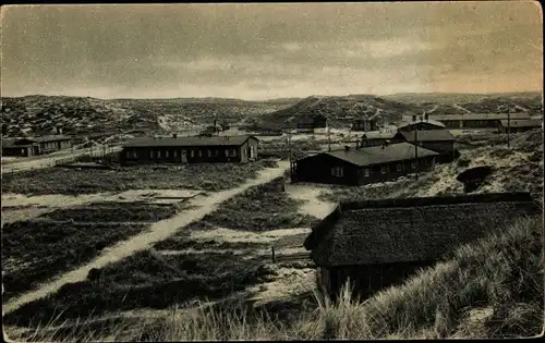 Ak Kampen auf Sylt, Freideutsches Lager Klappholttal, Dünen, Baracken