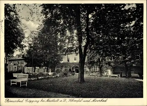 Ak Bad Gögging Neustadt an der Donau Niederbayern, Römerbad, Inh. Geschwister Hauber