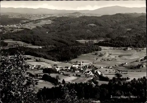 Ak Zenting in Niederbayern, Panorama