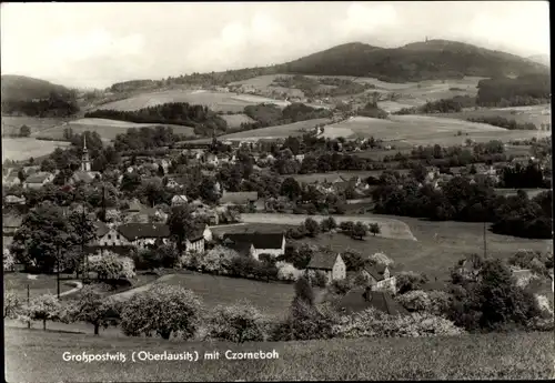 Ak Großpostwitz in Sachsen, Czorneboh, Panorama