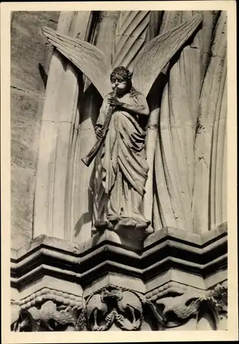 Ak Bamberg in Oberfranken, Dom, Fürstenportal, Engel