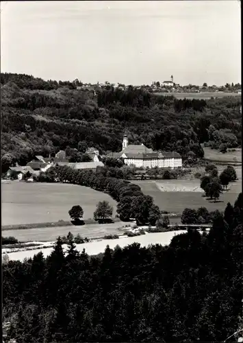 Ak Schäftlarn Oberbayern, Kloster, Isartal, Panorama
