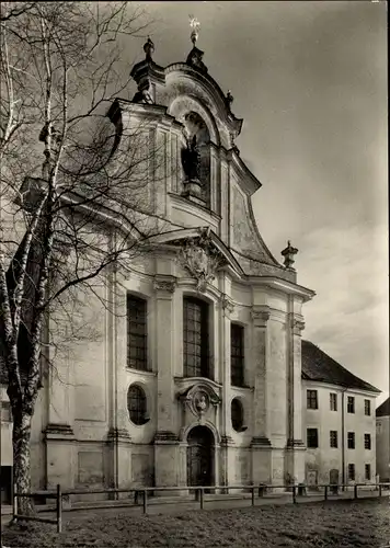 Ak Dießen am Ammersee Oberbayern, Kirche, Westseite