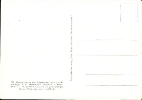 Ak Bayrischzell im Mangfallgebirge Oberbayern, Panorama, Edelweiß, Lied von Martin Staudacher