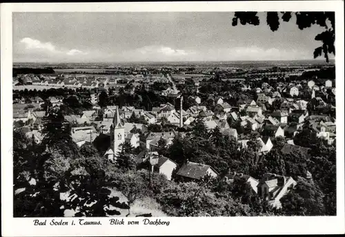 Ak Bad Soden am Taunus Hessen, Blick vom Dachberg