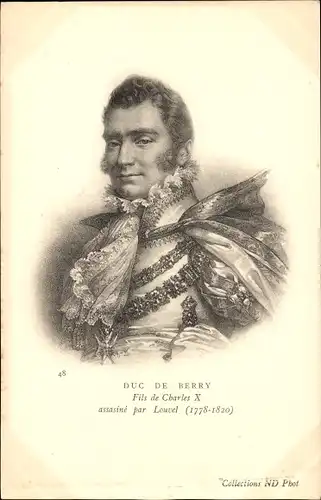 Ak Duke of Berry, Sohn von Charles X