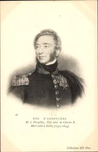 Ak Herzog von Angoulême, Sohn von Karl X