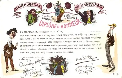 Ak Corporation of Braggarts, Ehrendiplom