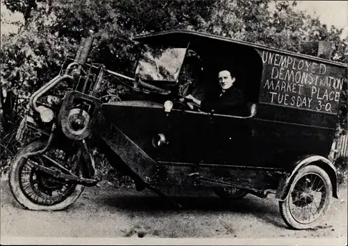 AK Propagandawagen der Kommunistischen Partei 1921