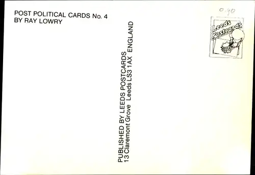 Ak Post Political Cards no. 4 by Ray Lowry, Has anyobdy seen the Parliamentary Road to Socialism