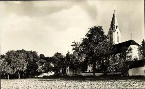 Ak Freinberg Schärding in Oberösterreich, Teilansicht der Kirche