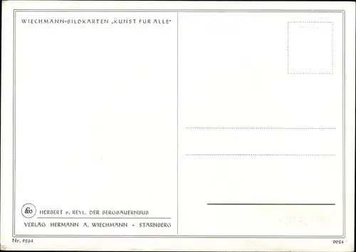 Künstler Ak von Reyl, Herbert, Der Bergbauernbub