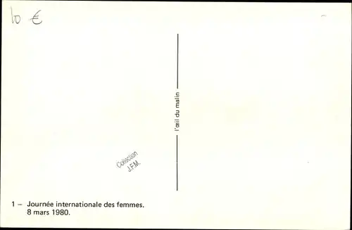 Ak Internationaler Frauentag 8. März 1980