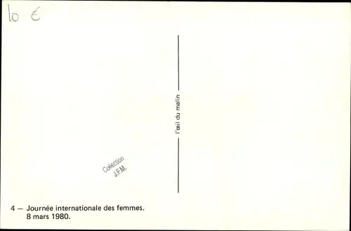 Ak Internationaler Frauentag 8. März 1980