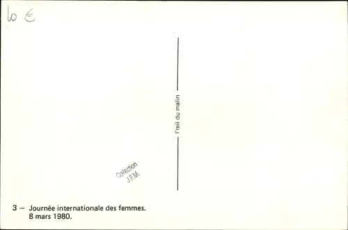 Ak Internationaler Frauentag 8. März 1980