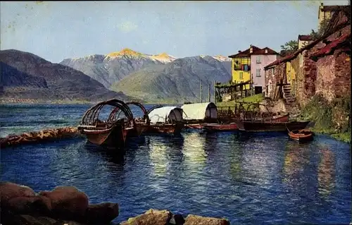 Ak Lago Maggiore, Ranzo, Nenke und Ostermaier Serie Nr. 190 Nr. 3259