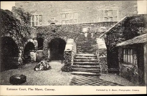 Ak Conway Conwy Wales, Plas Mawr, Eingangsgericht