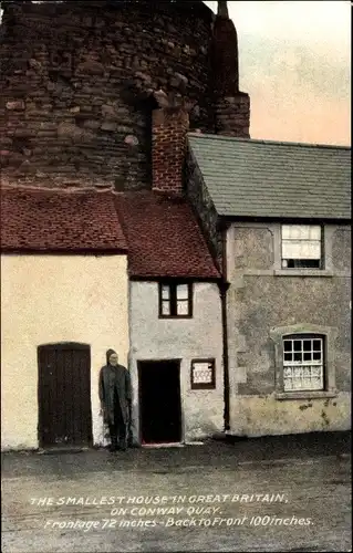 PC Conway Conwy Wales, The Smallest House In Great Britain