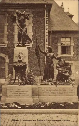 Ak Dinant Wallonien Namur, Monument aux Soldats et Civils morts pour la Patrie