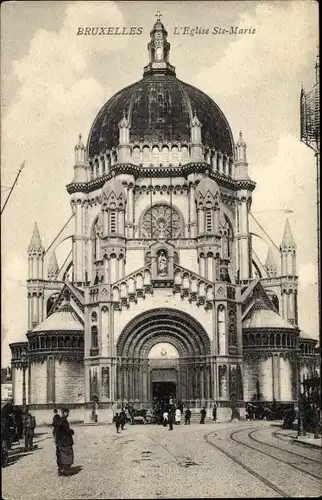 Ak Bruxelles Brüssel, Kirche Sainte Marie