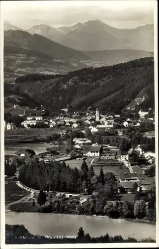 Ak Spittal an der Drau Kärnten, Panorama