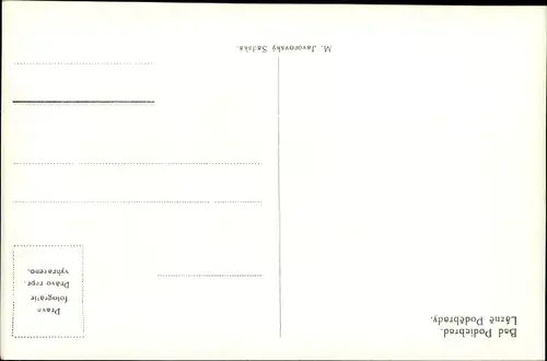 Ak Lázně Poděbrady Bad Podiebrad Region Mittelböhmen, Teilansicht